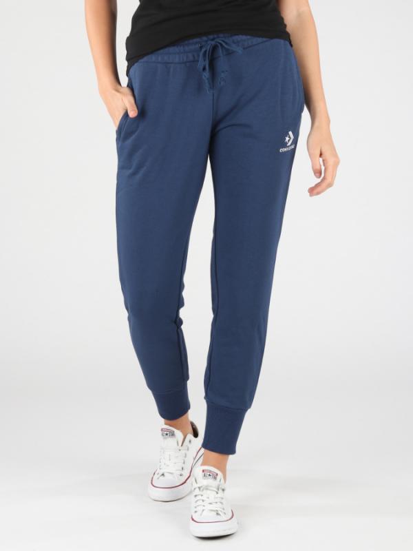 Tepláky Converse W Star Chevron Emb Pant Ft Modrá