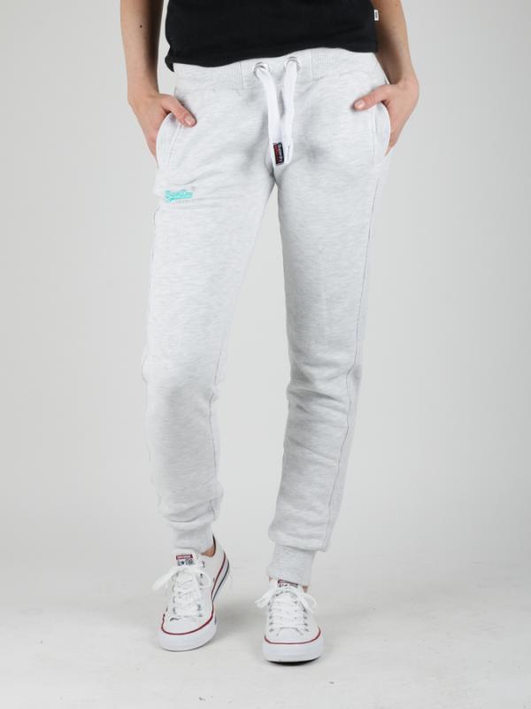 Tepláky Superdry ORANGE LABEL SLIM JOGGER Bílá