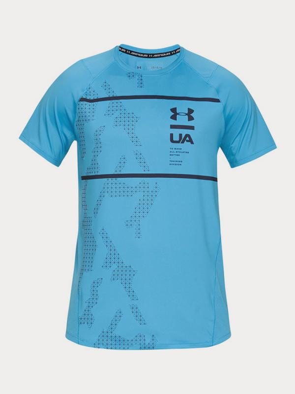 Tričko Under Armour Mk1 Ss Q2 Printed Modrá