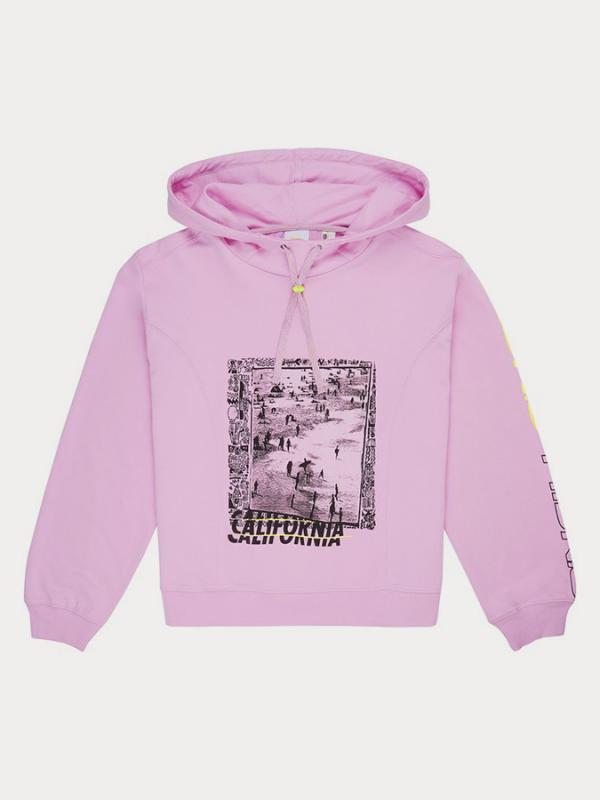 Mikina O´Neill Lw Ishikari Nights Oth Hoodie Růžová