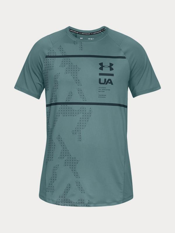 Tričko Under Armour Mk1 Ss Q2 Printed Modrá