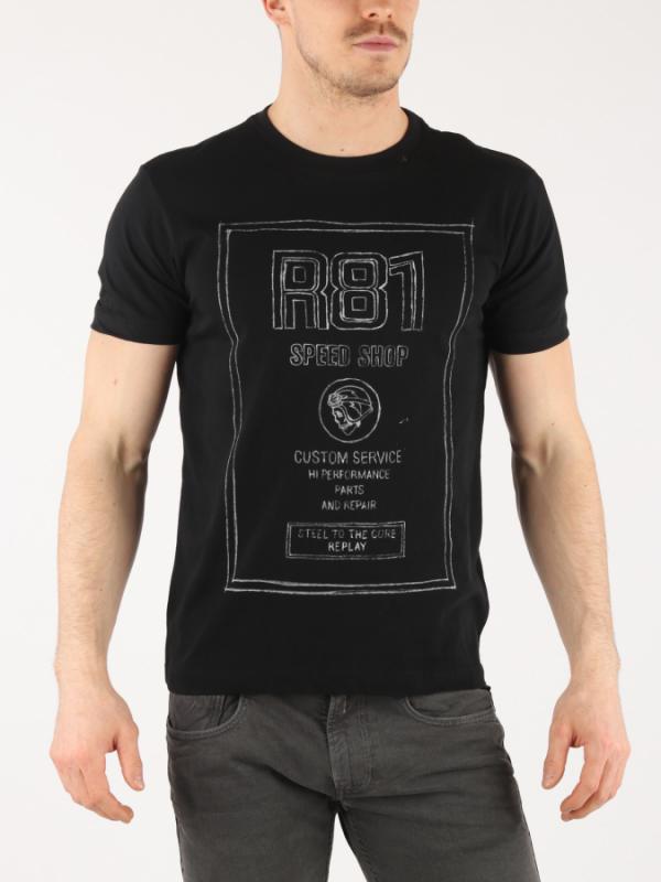 Tričko Replay M3613 T-Shirt Černá