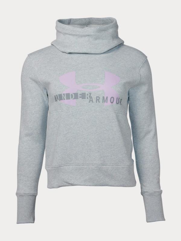 Mikina Under Armour Cotton Fleece Sportstyle Logo Hoodie Šedá