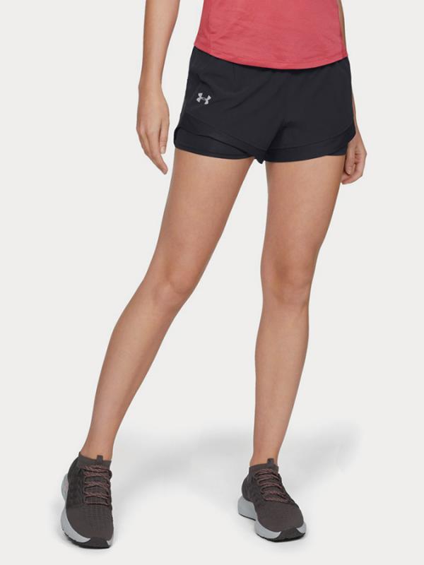 Kraťasy Under Armour Qlifier Speedpocket 2-In-1 Short Černá