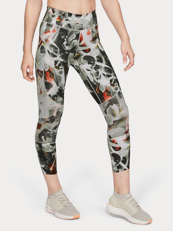 Kompresní legíny Under Armour Speedpocket Printed Run Crop Barevná