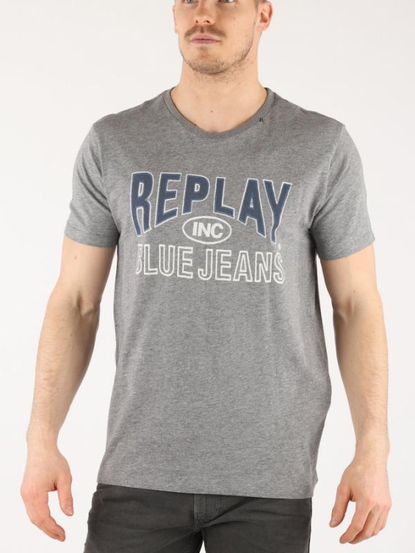 Tričko Replay M3598 T-Shirt Šedá