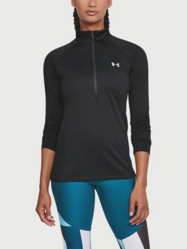 Tričko Under Armour Tech 1/2 Zip - Solid Černá