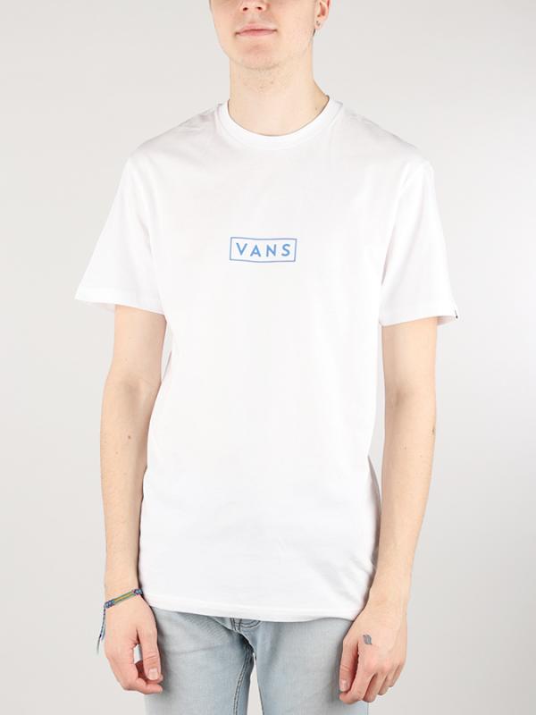 Tričko Vans Mn Easy Box Ss White/Lapis Blue Bílá