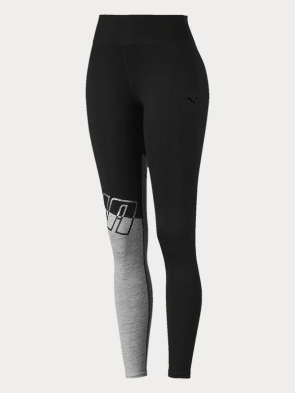 Legíny Puma All Me 7 8 Tight Black-Light Gray H Černá