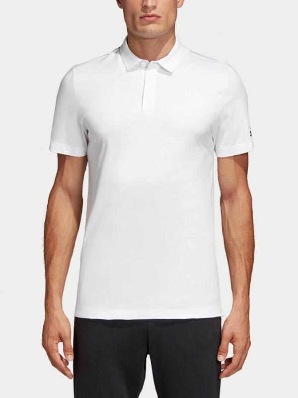 Tričko adidas Performance Mh Plain Polo Bílá