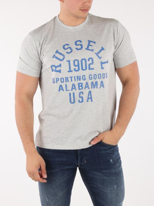 Tričko Russell Athletic RA S/S Crew Tee Šedá