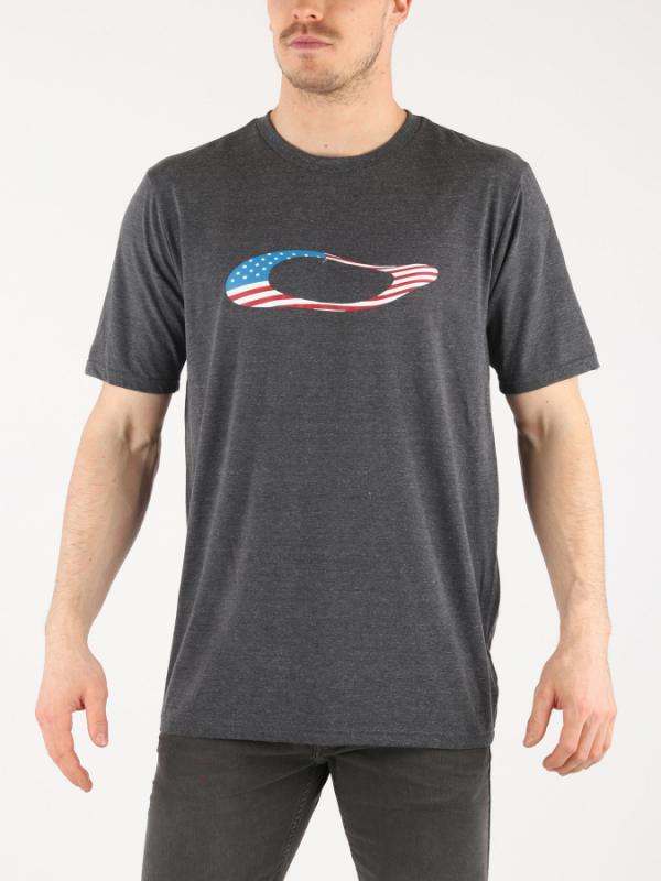 Tričko Oakley Ellipse USA Šedá