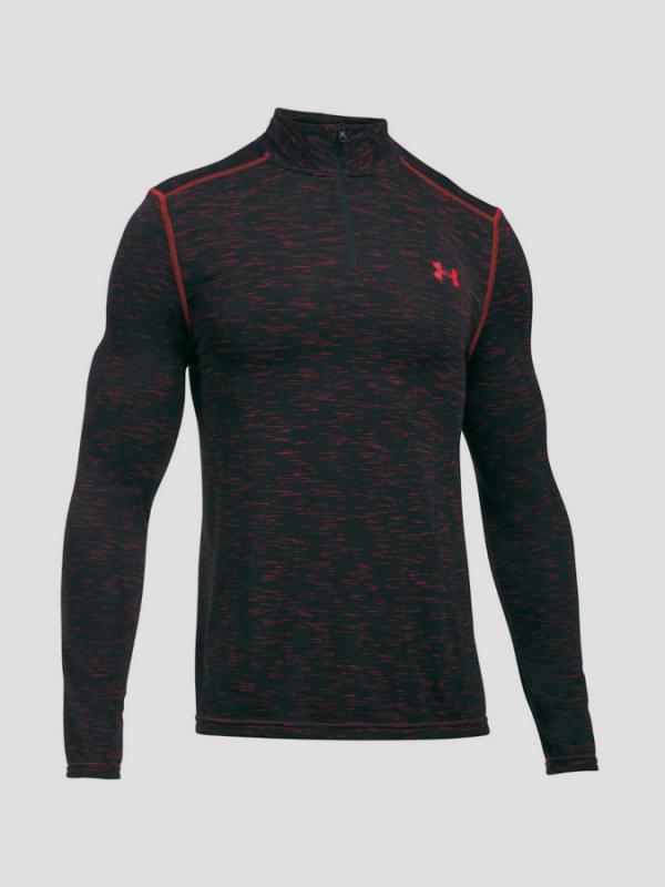 Tričko Under Armour Threadborne Seamless 1/4 Zip Černá