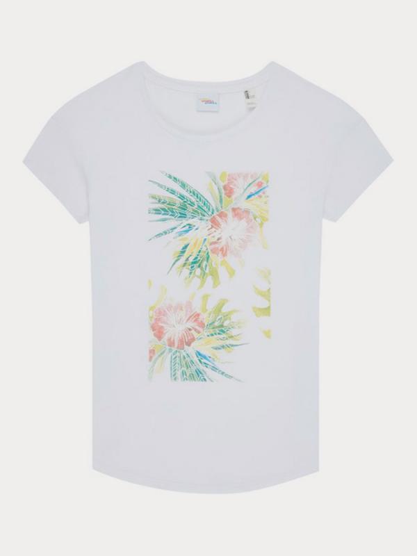 Tričko O´Neill Lw Tropical T-Shirt Bílá