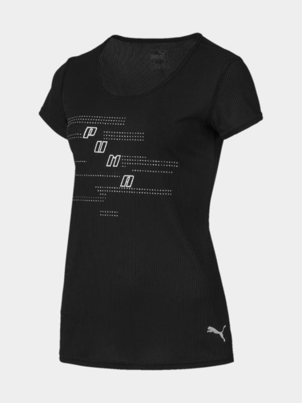Tričko Puma Ignite S S Logo Tee Černá