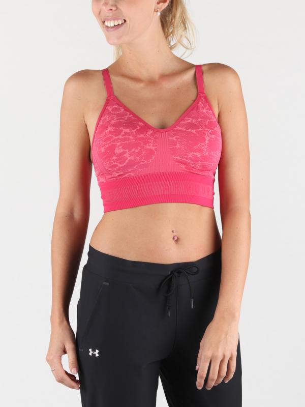 Podprsenka Under Armour Vanish Seamless Longline Jacqrd Bra Růžová