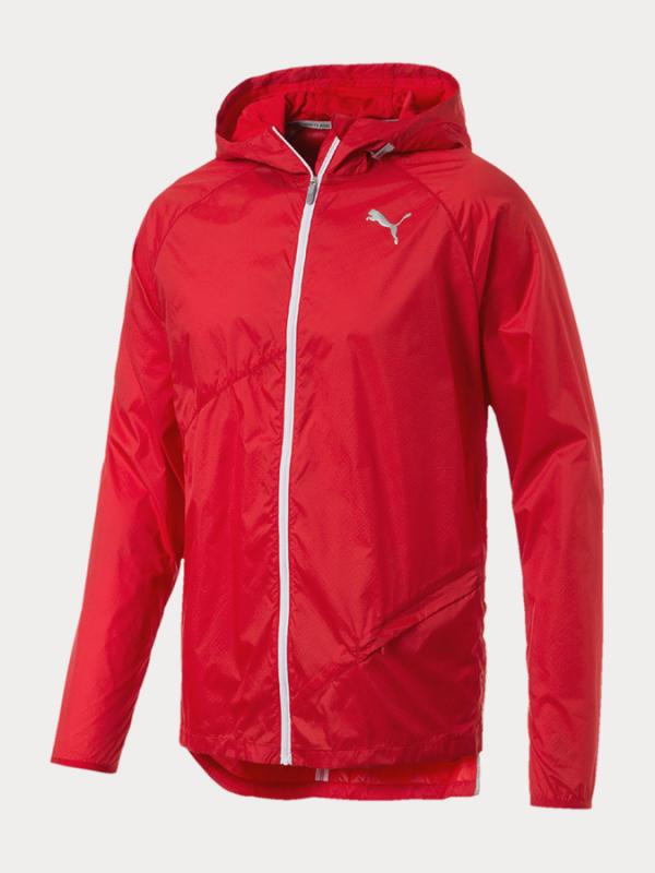 Bunda Puma Lightweight Hooded Jacket Červená
