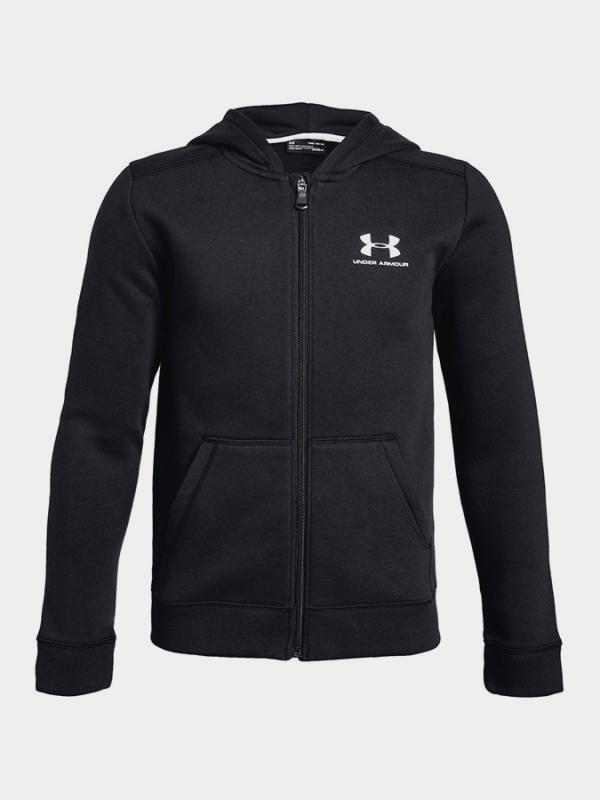 Mikina Under Armour Eu Cotton Fleece Full Zip Černá