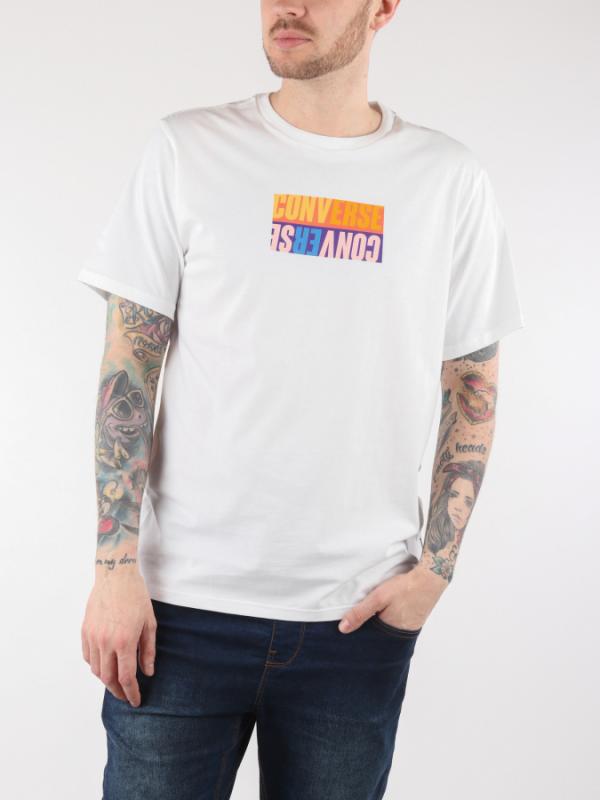 Tričko Converse M Reverse Box Tee Bílá