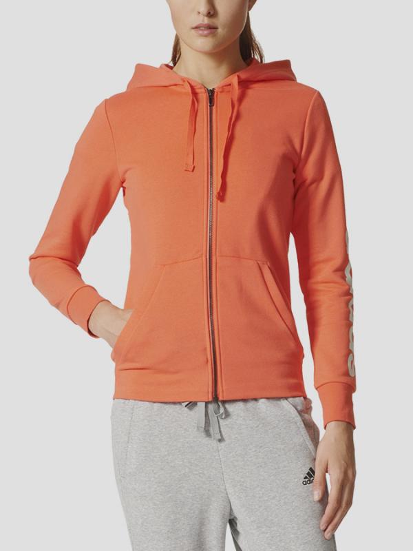 Mikina adidas Performance ESS LIN FZ HD Oranžová