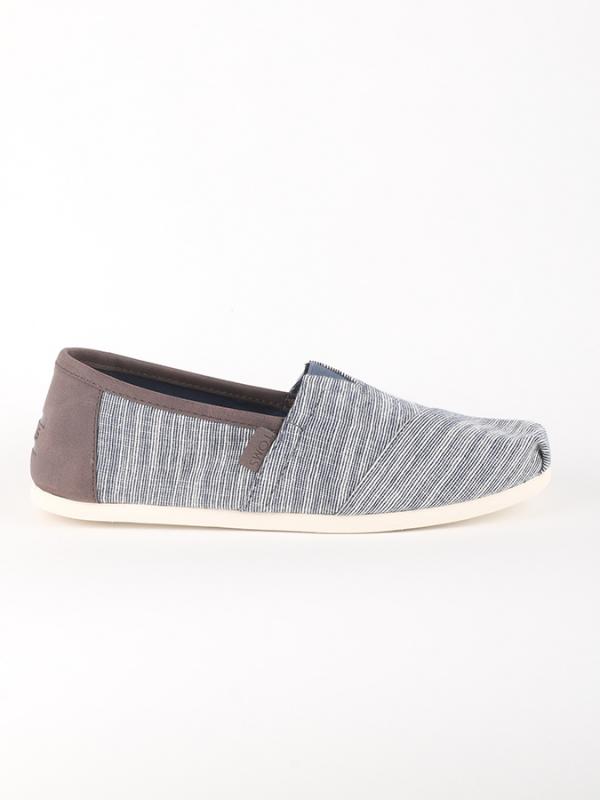 Boty Toms NAVY MICROSTRIPE/TRIM MN ALPR ESP Modrá