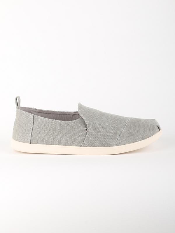 Boty Toms DR GREY WASHED CANVAS MN DECNALP ESP Šedá