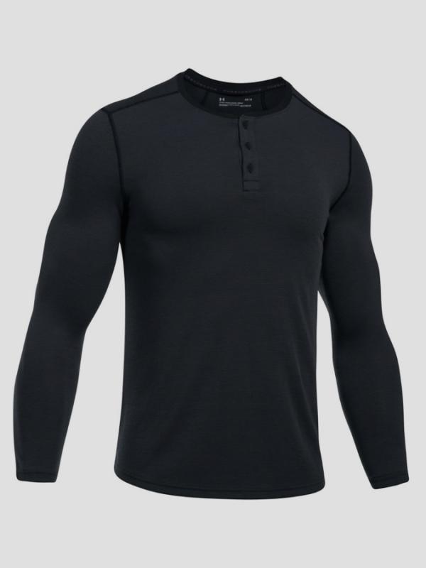 Tričko Under Armour Threadborne Ftd Knt Henly Černá
