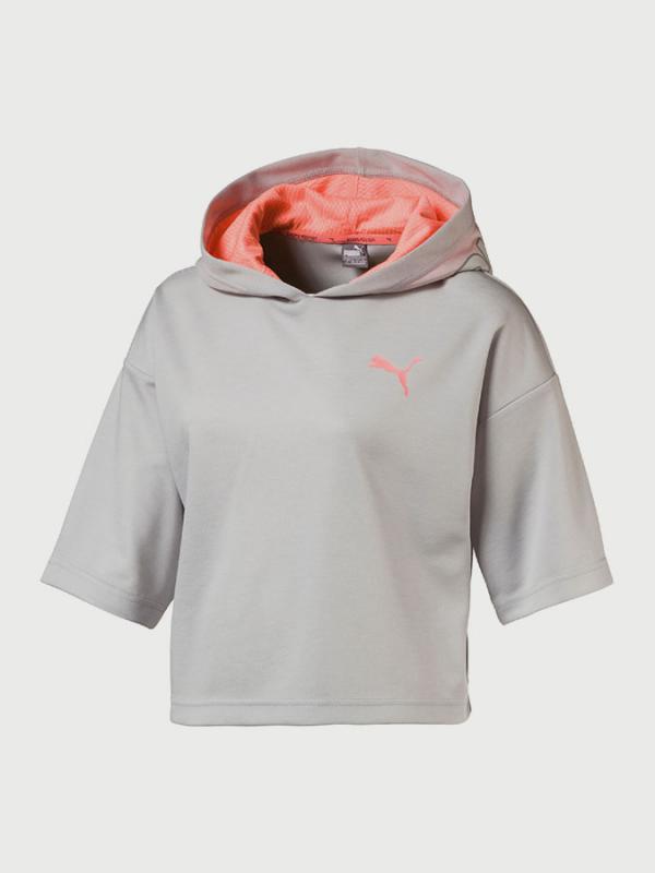 Mikina Puma Softsport Graphic CoverupTop Šedá