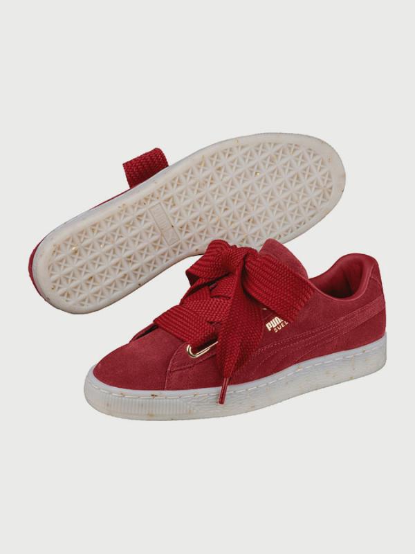 Boty Puma Suede Heart Celebrate Wn s Červená