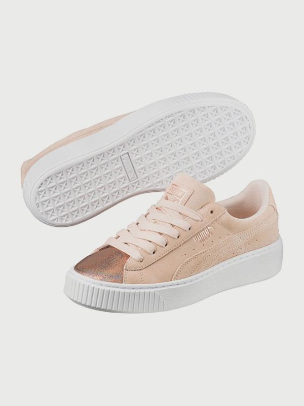 Boty Puma Suede Platform LunaLux Wn s Béžová