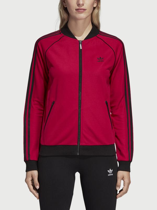 Mikina adidas Originals Lf SSS Tracktop Červená