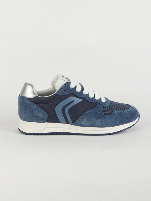 Boty Geox J Jensea G. E - Nylon + Suede Modrá