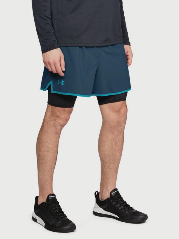 Kraťasy Under Armour Qlifier 2-In-1 Short Modrá