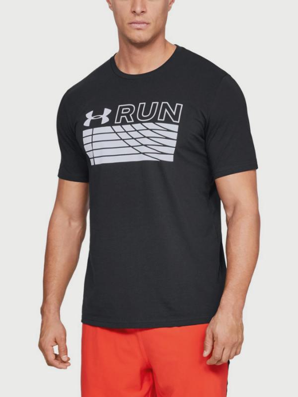 Tričko Under Armour Run Track Graphic Černá