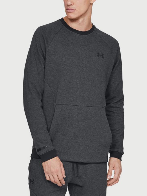 Mikina Under Armour Unstoppable 2X Knit Crew Černá
