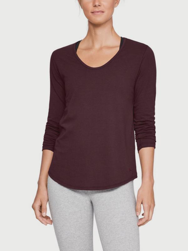 Tričko Under Armour Pindot Open Back LS Červená