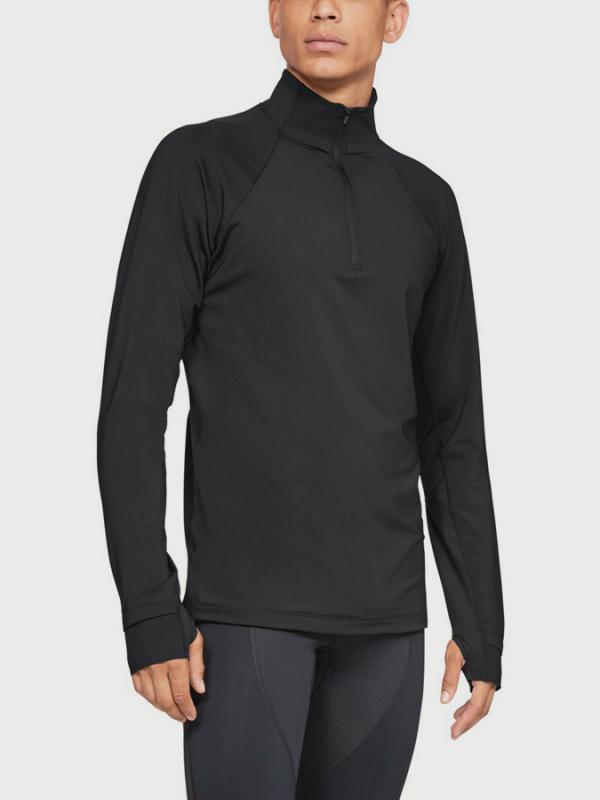Tričko Under Armour CG REACTOR RUN HALF ZIP v2 Černá