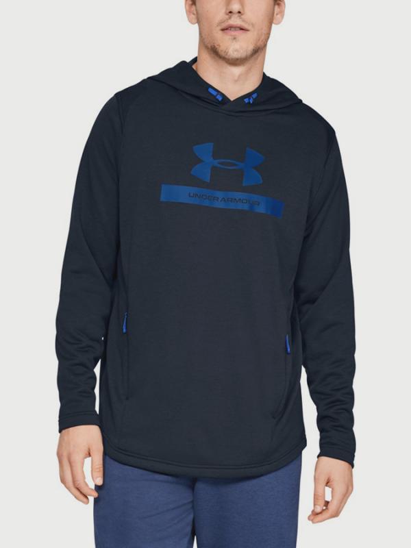 Mikina Under Armour MK1 Terry Graphic Hoodie Modrá