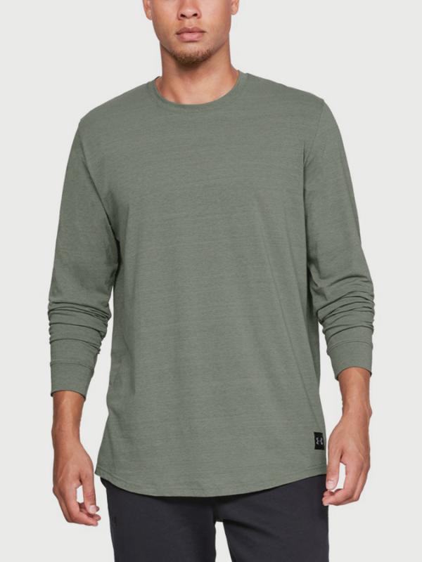Tričko Under Armour Sportstyle Ls Zelená