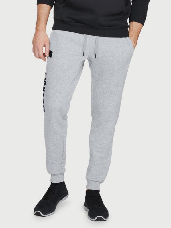 Tepláky Under Armour Rival Fleece Script Jogger Šedá