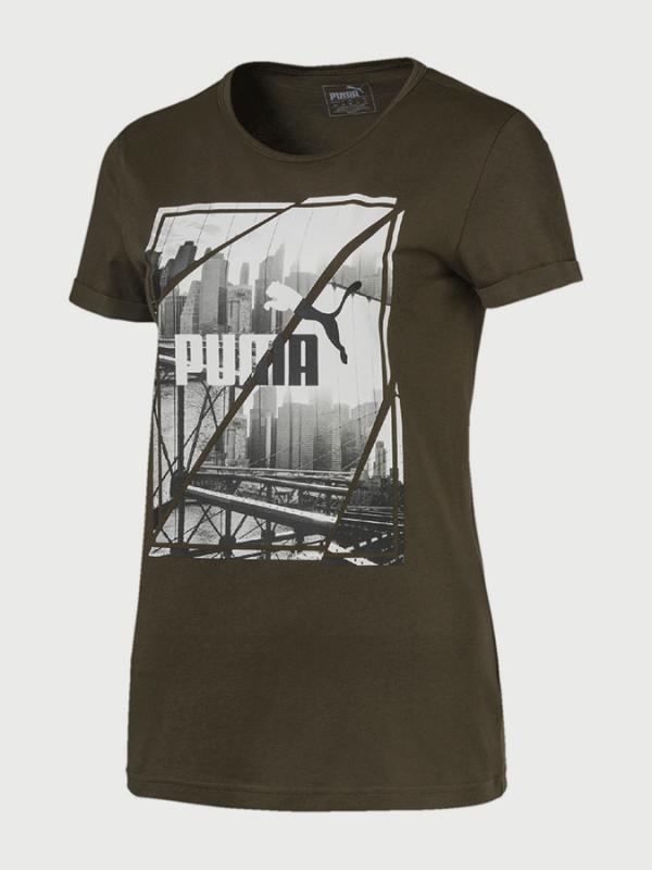 Tričko Puma Photoprint Tee Zelená