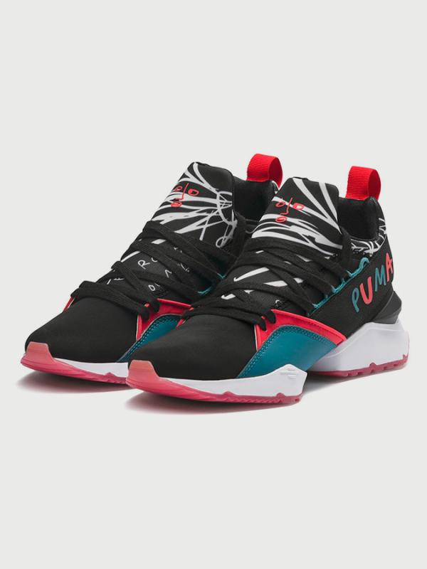 Boty Puma Muse Maia Graphic SM Černá