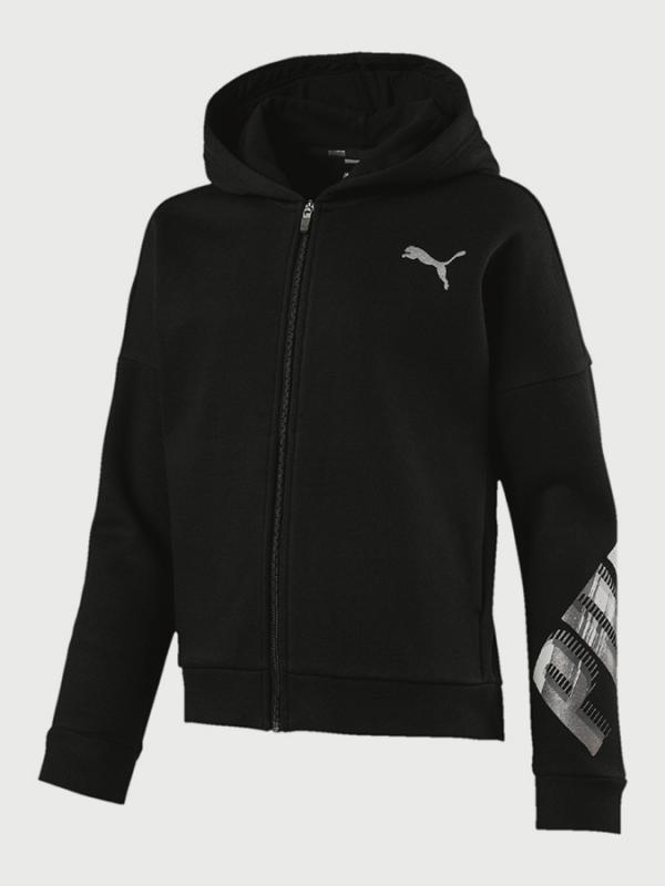 Mikina Puma Style FZ Hoody G Černá