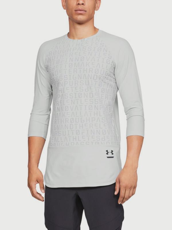 Tričko Under Armour Perpetl Graphic 3/4 Slv Šedá