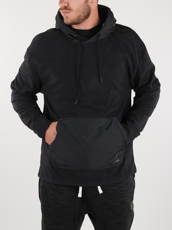 Mikina Reebok Te Micro Flc Hoodie Černá