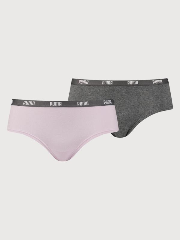 Kalhotky Puma Iconic Hipster 2 Pack Barevná