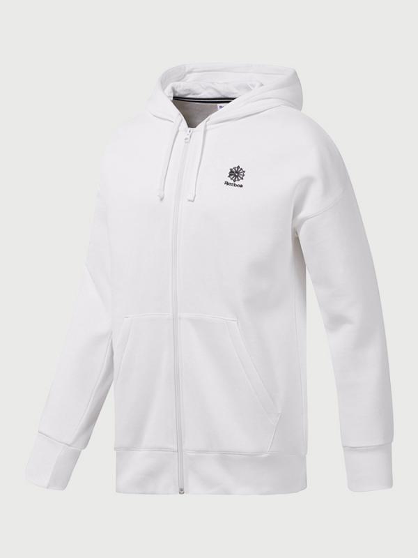 Mikina Reebok Classic Gp F Full Zip Hoodie Bílá