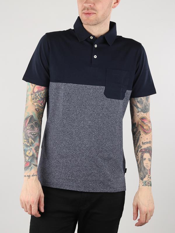 Tričko Lee Blocking Polo Navy Drop Modrá