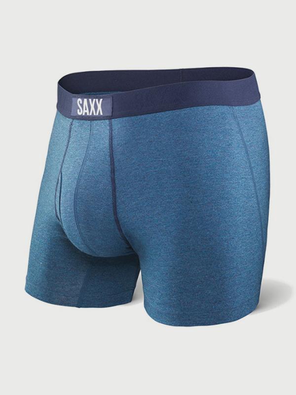 Boxerky Saxx Ultra Boxer Brief Fly Indigo Modrá