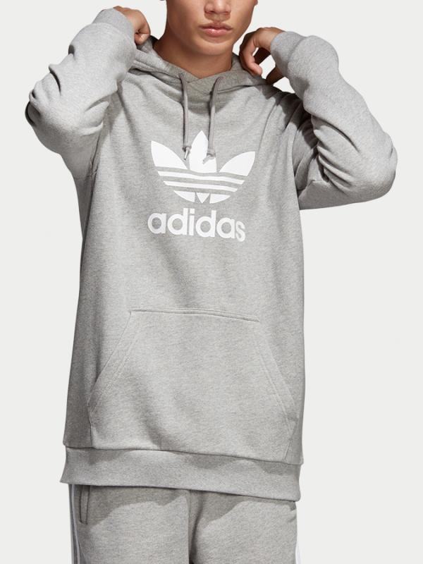 Mikina adidas Originals Trefoil Hoodie Šedá